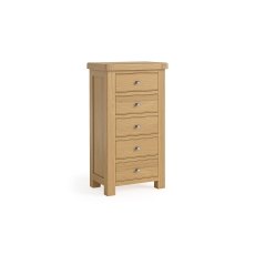 Normandy Chunky Country Oak Tallboy Chest of Drawers