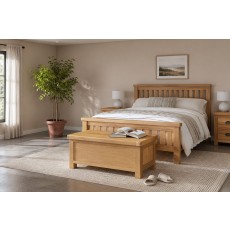 Normandy Chunky Country Oak Storage Blanket Box Normandy Chunky Country Oak Storage Blanket Box