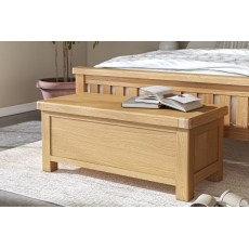 Normandy Chunky Country Oak Storage Blanket Box