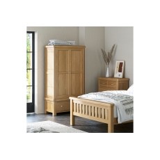 Normandy Chunky Country Oak Gents Wardrobe
