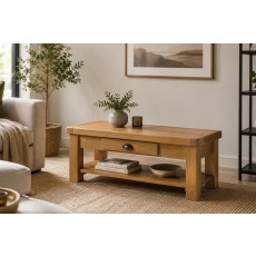 Normandy Chunky Country Oak Coffee Table Normandy Chunky Country Oak Coffee Table