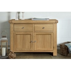 Normandy Chunky Country Oak Small Sideboard Normandy Chunky Country Oak Small Sideboard