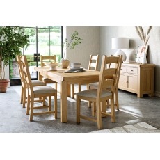 Normandy Chunky Country Oak Large Extending Dining Table Normandy Chunky Country Oak Large Extending Dining Table