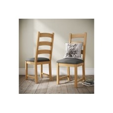 Normandy Chunky Country Oak Ladder Dining Chair Normandy Chunky Country Oak Ladder Dining Chair