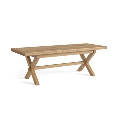 Normandy Chunky Country Oak Cross-Leg Extending Dining Table Normandy Chunky Country Oak Cross-Leg Extending Dining Table