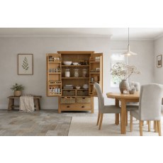 Normandy Chunky Country Oak Larder Unit Normandy Chunky Country Oak Larder Unit