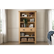 Normandy Chunky Country Oak Large Bookcase Normandy Chunky Country Oak Large Bookcase