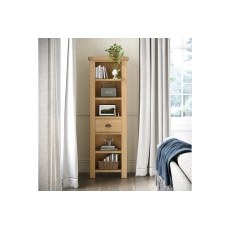 Normandy Chunky Country Oak Slim Bookcase Normandy Chunky Country Oak Slim Bookcase