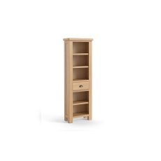 Normandy Chunky Country Oak Slim Bookcase Normandy Chunky Country Oak Slim Bookcase