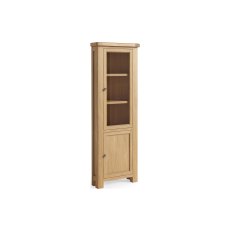 Normandy Chunky Country Oak Corner Display Cabinet Normandy Chunky Country Oak Corner Display Cabinet