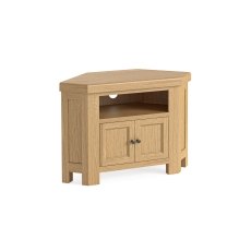 Normandy Chunky Country Oak Corner TV Unit Normandy Chunky Country Oak Corner TV Unit