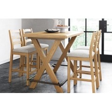 Normandy Chunky Country Oak Bar Table Normandy Chunky Country Oak Bar Table