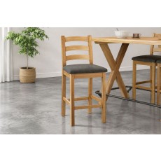Normandy Chunky Country Oak Bar Stool Normandy Chunky Country Oak Bar Stool