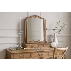 Gallery Direct Chic Weathered Dressing Table Mirror Gallery Direct Chic Weathered Dressing Table Mirror