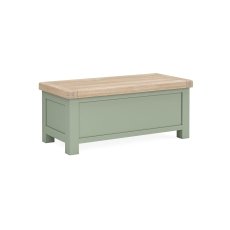 Salcombe Painted Oak Sage Green Blanket Box