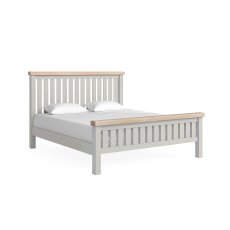 Salcombe Painted Oak Stone Grey Bed Frame