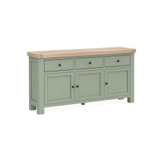 Salcombe Painted Oak Sage Green Large Sideboard