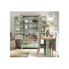 Salcombe Painted Oak Sage Green Larder Unit