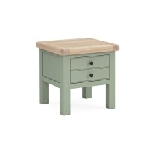 Salcombe Painted Oak Sage Green Lamp Table