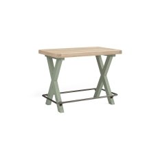 Salcombe Painted Oak Sage Green Bar Table