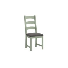 Salcombe Painted Oak Sage Green Ladder Dining Chair