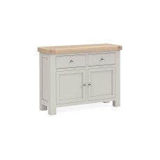 Salcombe Painted Oak Stone Grey Small Sideboard
