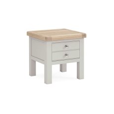 Salcombe Painted Oak Stone Grey Lamp Table