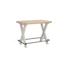 Salcombe Painted Oak Stone Grey Bar Table
