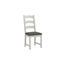 Salcombe Painted Oak Stone Grey Ladder Dining Chair