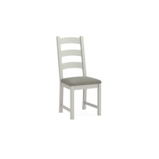 Salcombe Painted Oak Stone Grey Ladder Dining Chair