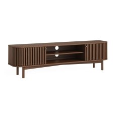 Soho Brown Oak Slatted Large TV Unit