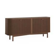 Soho Brown Oak Slatted Large Sideboard