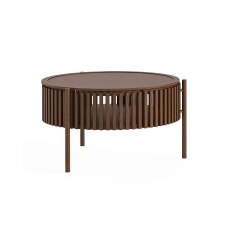 Soho Brown Oak Slatted Story Coffee Table