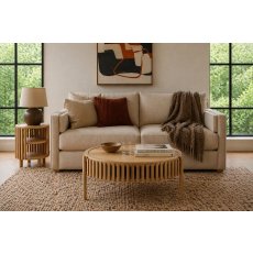 Soho Natural Oak Slatted Story Coffee Table