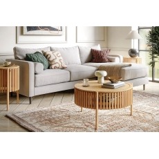 Soho Natural Oak Slatted Story Coffee Table