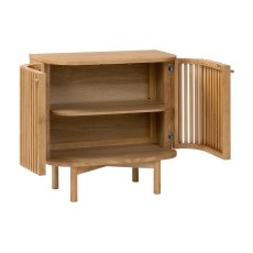 Soho Natural Oak Slatted Cupboard
