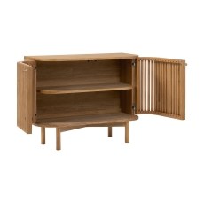 Soho Natural Oak Slatted Small Sideboard