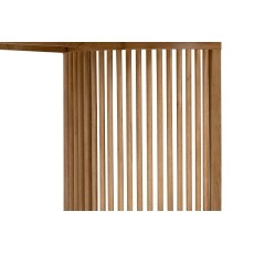 Soho Natural Oak Slatted Open Side Table
