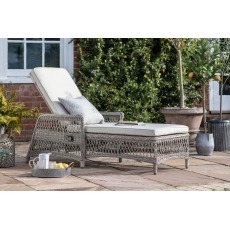 Gallery Direct Menton Outdoor Country Lounger Stone