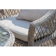 Gallery Direct Menton Outdoor 6 Seater Oval Dining Set Stone