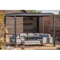 Gallery Direct Messina Black Pergola 300x400cm Gallery Direct Messina Black Pergola 300x400cm