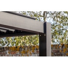 Gallery Direct Messina Black Pergola 300x400cm Gallery Direct Messina Black Pergola 300x400cm