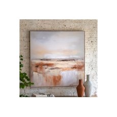 Gallery Direct Warm Haze Framed Canvas 1000x1000mm Gallery Direct Warm Haze Framed Canvas 1000x1000mm