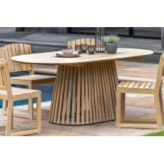 Gallery Direct Rialto Acacia Oval 6 Seater Dining Table
