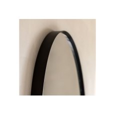 Gallery Direct Holworth Pebble Mirror Black 700x900mm