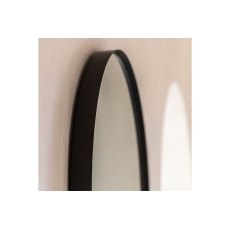 Gallery Direct Holworth Arch Mirror Black 600x35x900mm