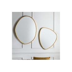 Gallery Direct Chattenden Mirror Gold 700x25x900mm