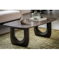 Gallery Direct Arc Walnut Mango Wood Arc Coffee Table