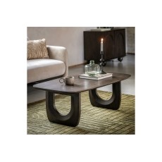 Gallery Direct Arc Walnut Mango Wood Arc Coffee Table
