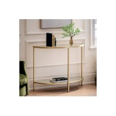 Gallery Direct Hudson Champagne Console Table